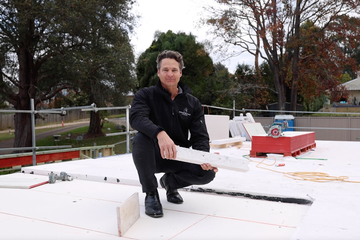 Adam Krajc, the Director of Rosewood Homes with Hebel PowerFloor
